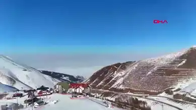 Erzurum 3 Gündür Sis Altında! Tarihi Yapılar Görünmez Oldu