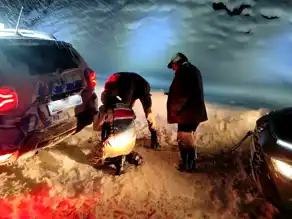 Erzurum'da Mahsur Kalan Vatandaşa Jandarma Yardımı