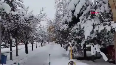 Kardan Koltukta Çay Keyfi: Erzurum'da İlginç Bir Görüntü
