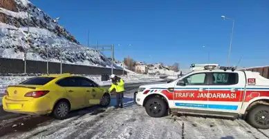 Doğu Anadolu'da Yoğun Trafik Denetimi