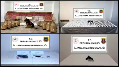 Erzurum'da Jandarma'dan Büyük Uyuşturucu Operasyonu