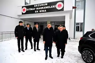 Vali Çiftçi, Erzurum Adliye Binası'nı İnceledi
