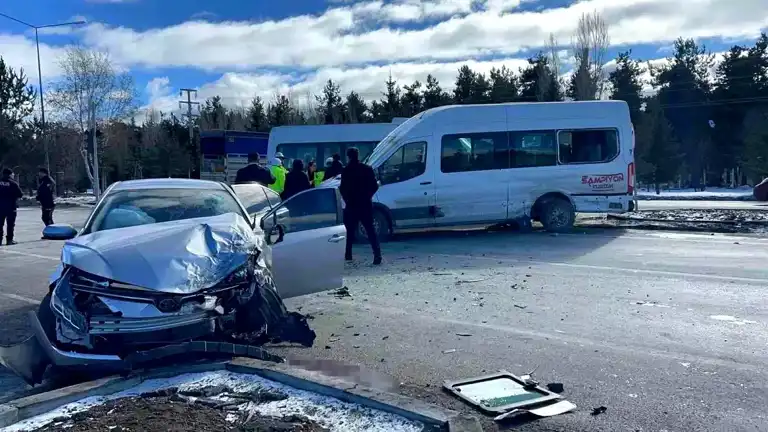 Erzurum'da Kazada 6 Yaralı