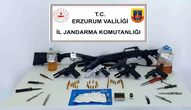 Erzurum'da 7 Gözaltı: Büyük Uyuşturucu Operasyonu