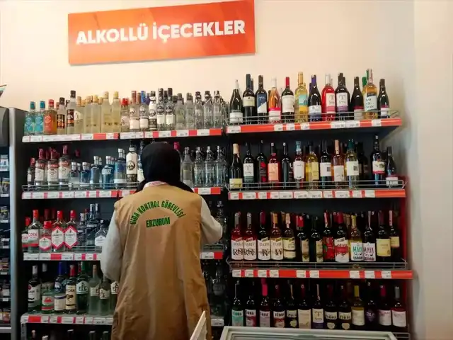 Erzurum'da Yılbaşı Alkol Denetimi