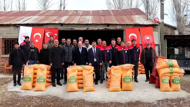 Oltu Çiftçilerine Afet Desteği: 57 Ton Gübre