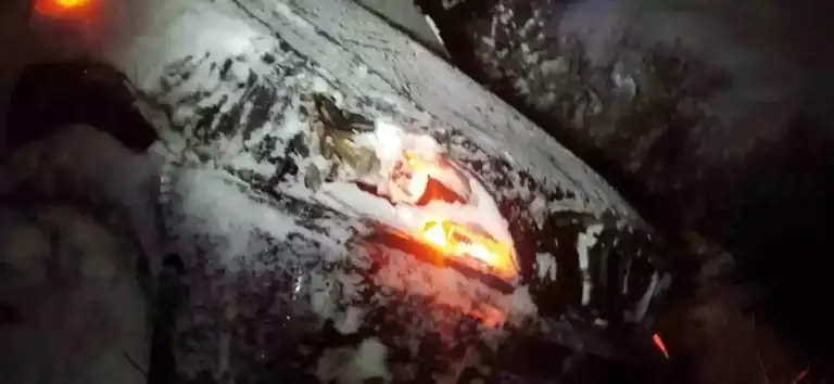 Doğu Anadolu'da Köy Muhtarı ve Kızına Ait Trafik Kazası