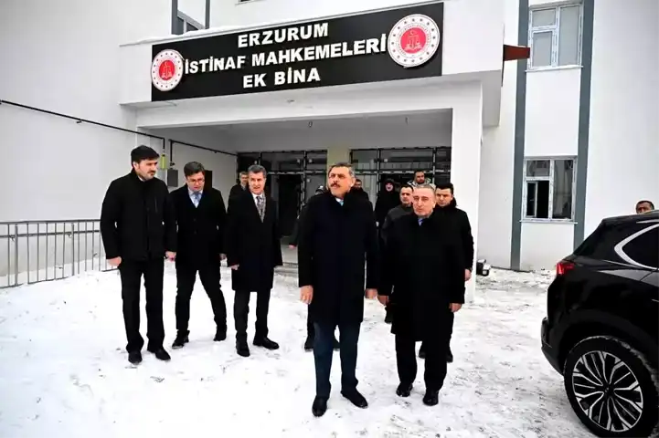 Vali Çiftçi, Erzurum Adliye Binası'nı İnceledi